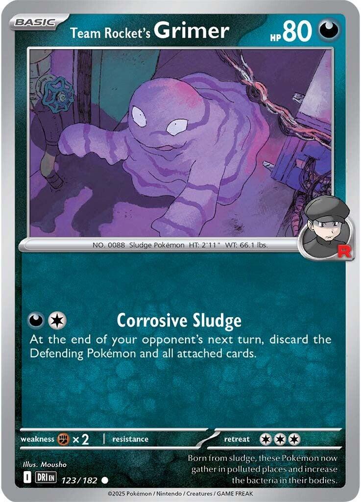 Destined Rivals Team Rocket's Grimer Pokémon card